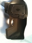 Rear view, lower dismounted, vent open.